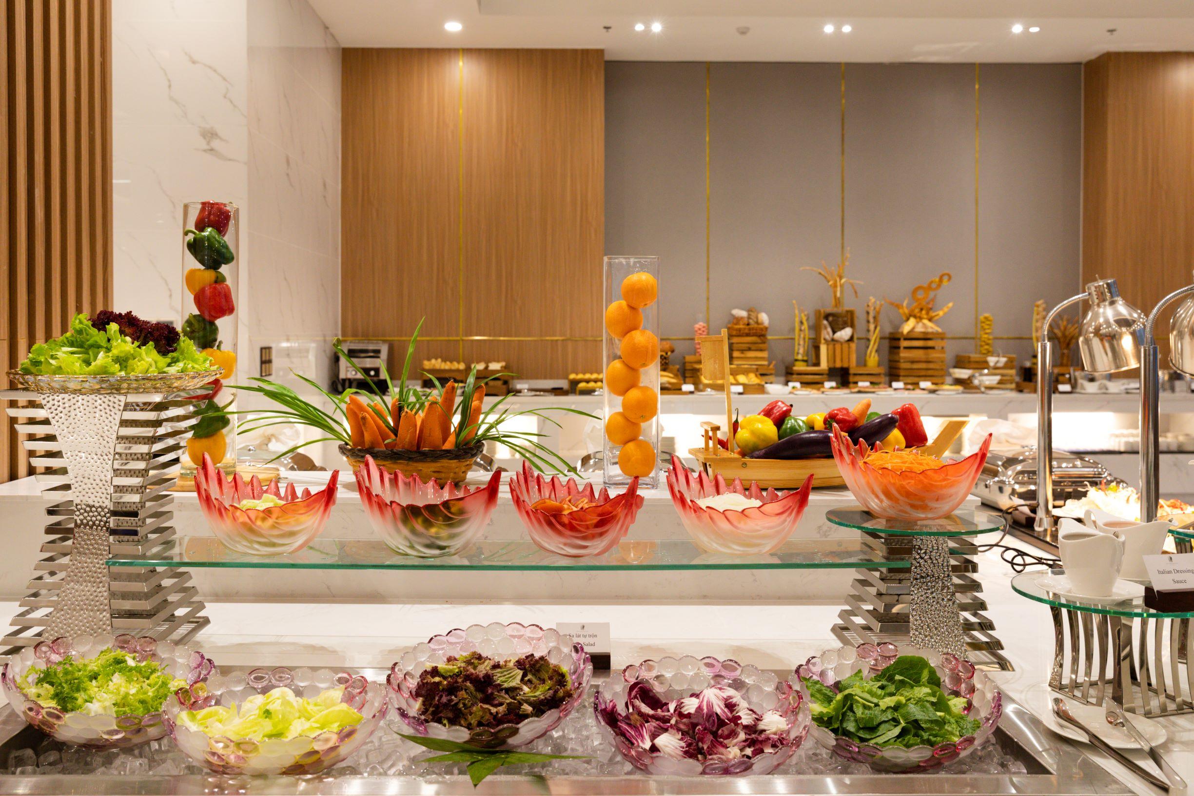 Virgo Hotel Nha Trang Exterior photo A salad bar